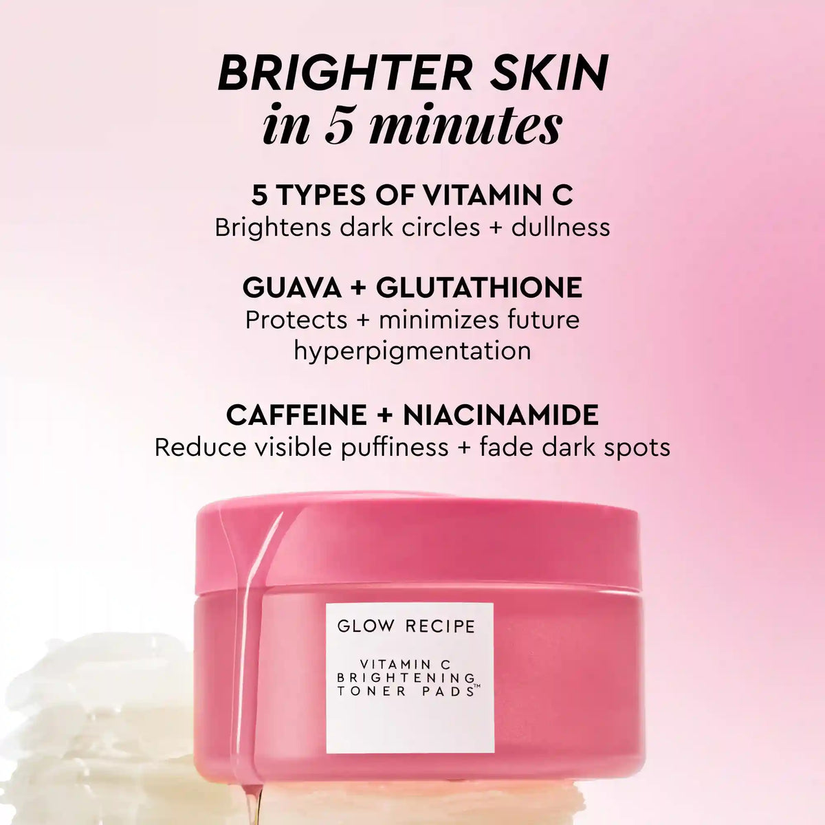 Vitamin C Brightening Korean Toner Pads