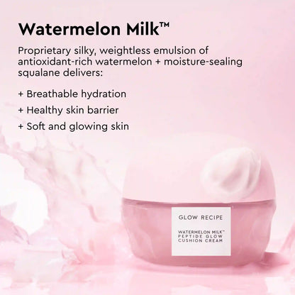 Watermelon Milk Peptide Cushion Cream Refillable Moisturizer