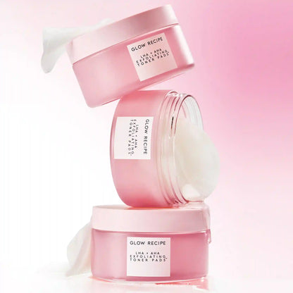 LHA + AHA Korean Watermelon Toner Pads