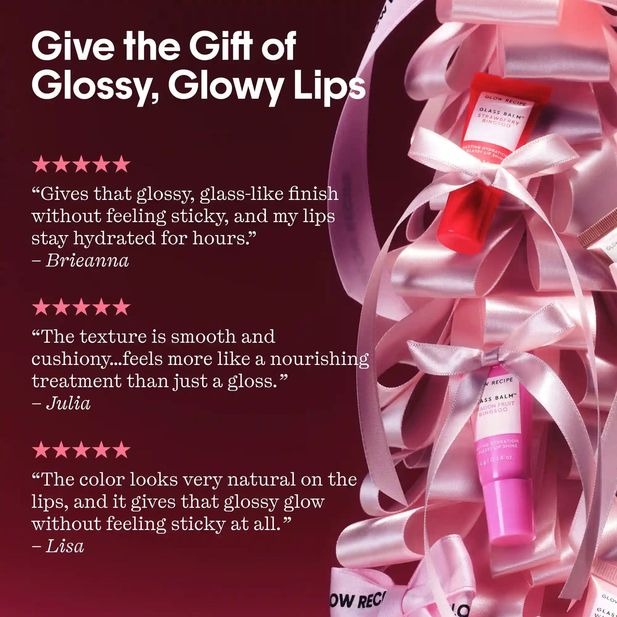 Mini Glass Balm Lip Treatment Collection